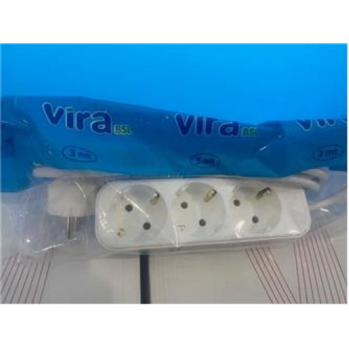 Vira 3lü 3mt Topraklı Priz 