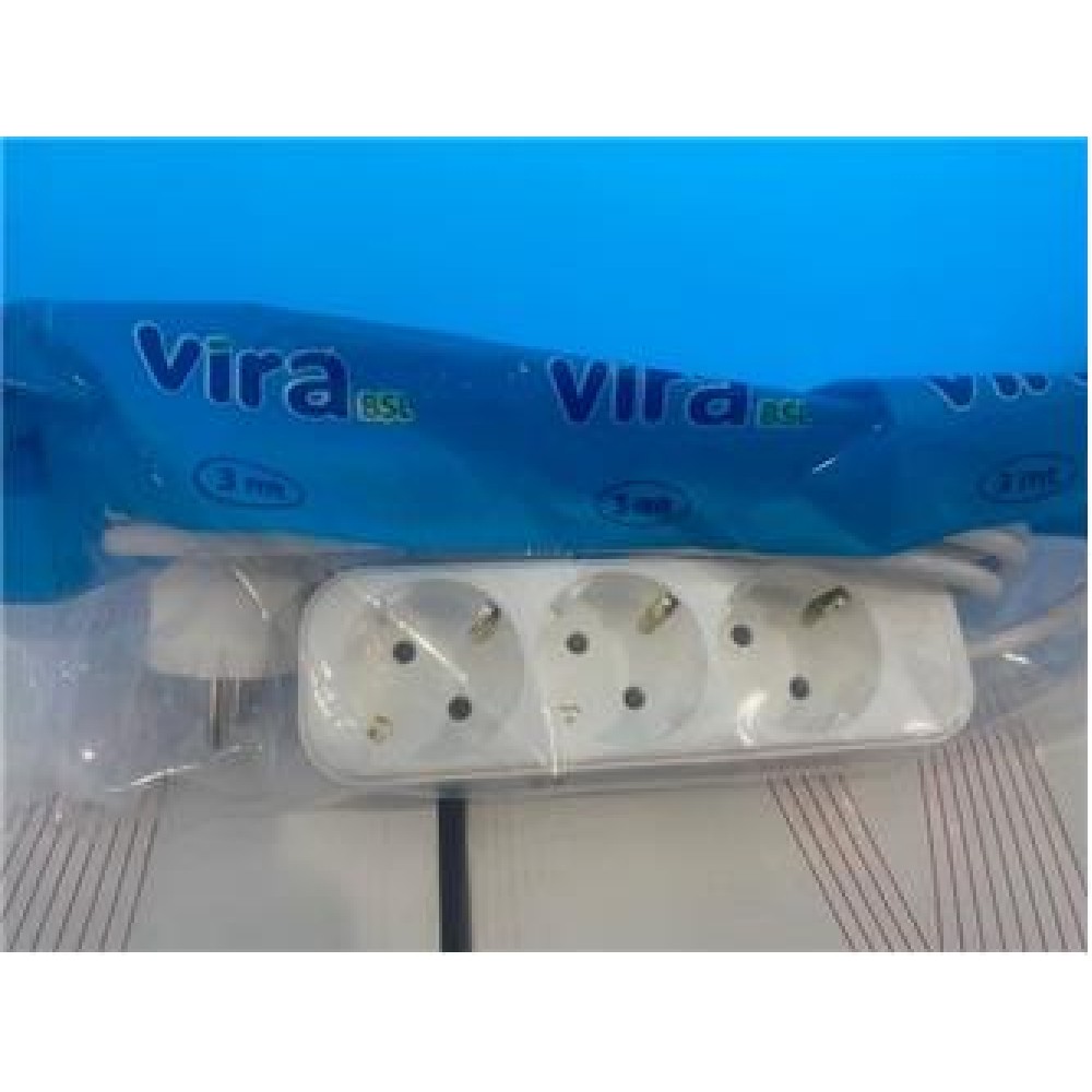 Vira 3lü 2mt Topraklı Priz 