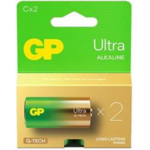 GP G-Tech LR14 Orta Boy Ultra Alkalin Pil 2'li Paket GP14AU-U2 C Boy