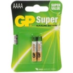 GP AAAA 25A Alkalin İncenin İncesi Pil 2'li Paket GP25A-U2