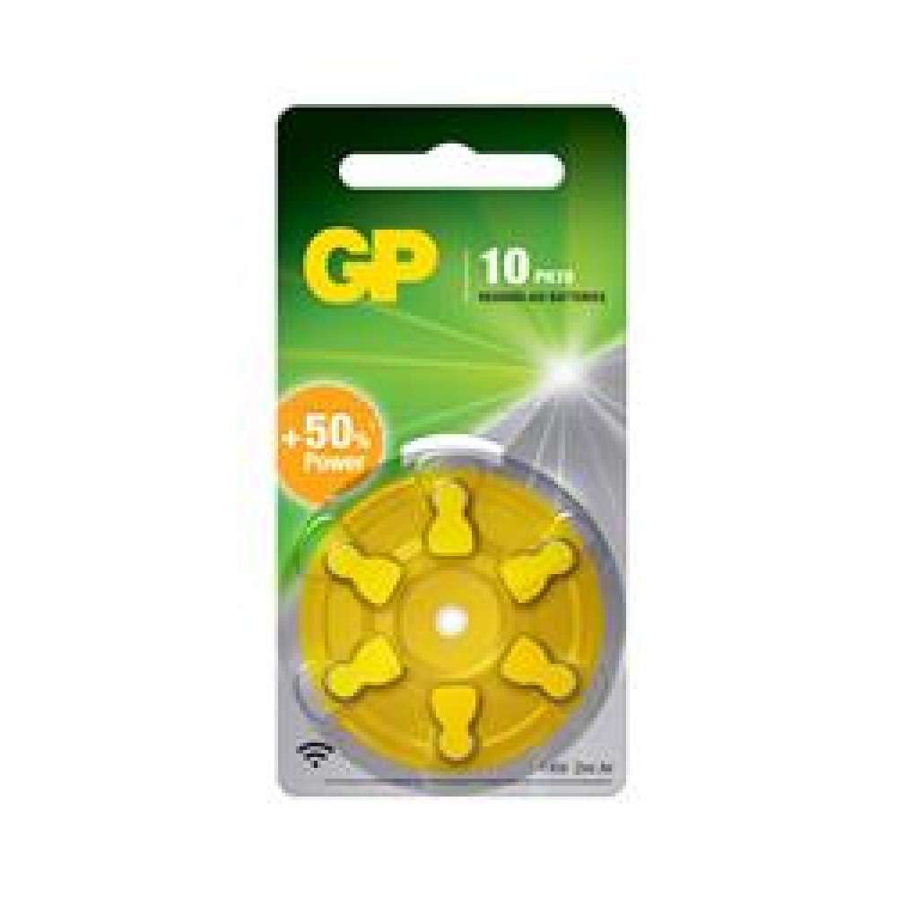 GP ZA10 1.4V Düğme Kulaklık Pili  6'lı Paket