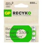 GP AAA 650 mAh Şarjlı İnce Kalem Pil 2'li Paket GP65AAAHCHP-BU2