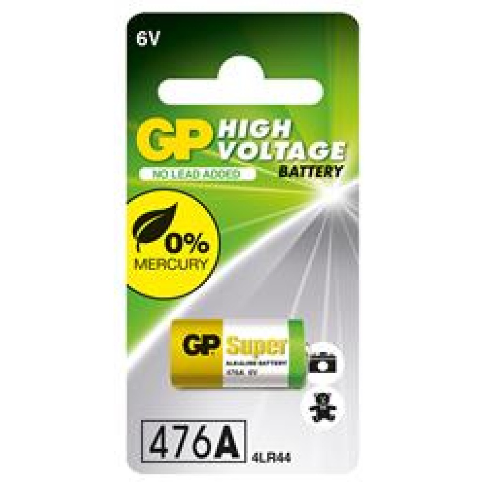 GP GP476A 4LR44 6V Yüksek Voltaj Alkalin Pil 
