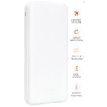 SnapMax SNP-3000 Beyaz 10.000 mah Powerbank 2x USB Çıkışlı 1 Type-C ve 1 Micro Girişli
