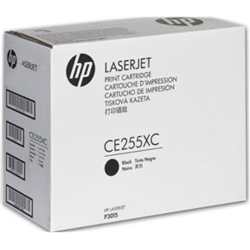 HP 55XC Black Siyah Taahütlü 12.500 Sayfa Yüksek Kapasite Toner CE255XC