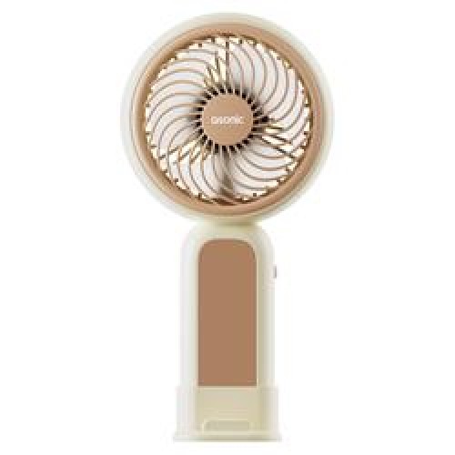 Asonic AFN21 Krem 250mAh Dahili Pil Elde Taşınabilir Masaüstü Usb Fan Şarjlı Type-c Şarj