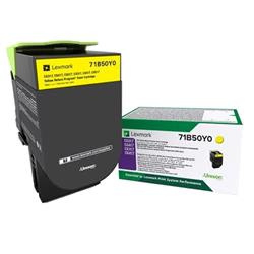 Lexmark 71B50Y0 2.300 Sayfa Yellow Sarı Toner CS317-417-517 CX317-417-517