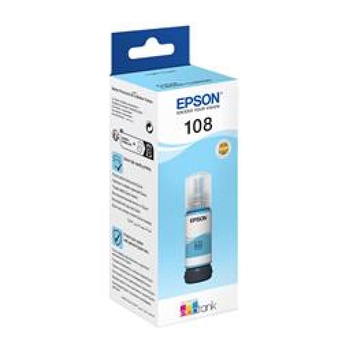 Epson T09C5 108 Light Cyan Açık Mavi Şişe Mürekkep T09C54 L18050-L8050