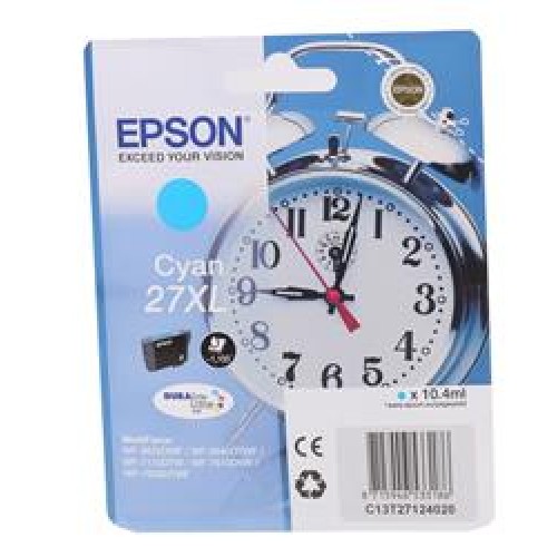 Epson 27XL Cyan Mavi Mürekkep Kartuş T27124012