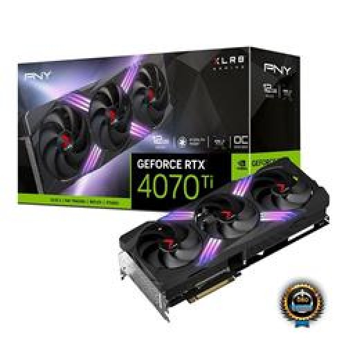 Pny RTX4070Ti XLR8 Gaming VERTO 12GB GDDR6X 192Bit VCG4070T12TFXXPB1 DX12 Gaming Ekran Kartı