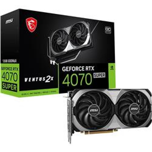 Msı Vga Geforce Rtx4070 Super 12G Ventus 2X Oc 12Gb Gddr6X 192B Dx12 Pcıe (3Xdp 1Xhdmı) Ekran Kartı