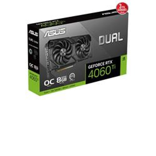 Asus Dual GeForce RTX4060TI EVO OC 8GB DUAL-RTX4060TI-O8G-EVO GDDR6 128Bit Ekran Kartı