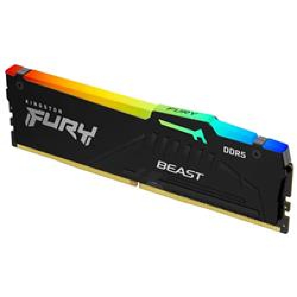 Kingston Beast RGB KF556C36BBEA-32TR 32GB (1x32GB) DDR5 5600MHz CL36 Siyah Gaming Ram (Bellek)