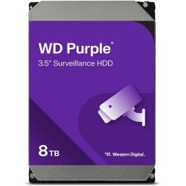 Wd 8Tb Purple WD85PURZ 5400RPM 256MB 7x24 Güvenlik Harddisk
