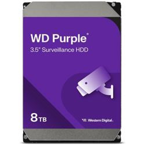 Wd 8Tb Purple WD85PURZ 5400RPM 256MB 7x24 Güvenlik Harddisk