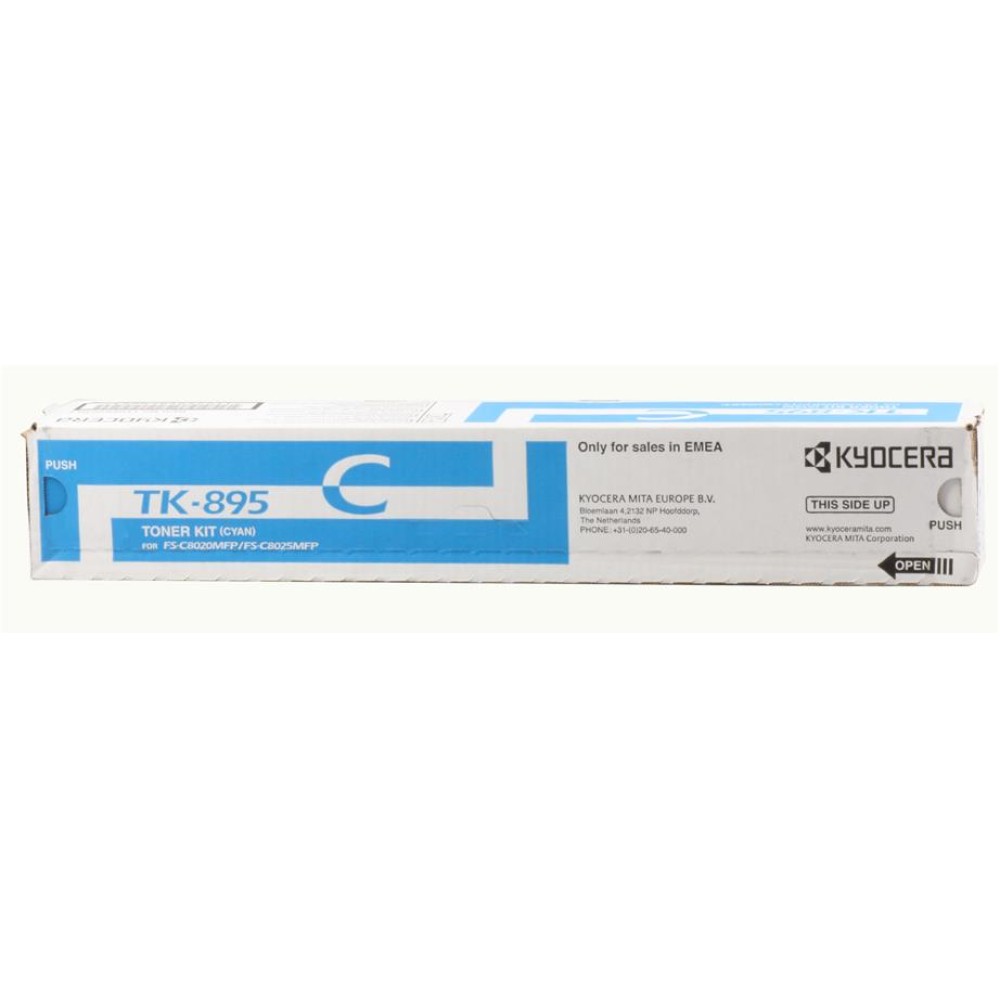 Kyocera TK-895C Cyan Mavi Orjinal Fotokopi Toneri FS-C8020-8025-8520-8525 6.000 Sayfa