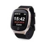 T Smart S3 GPS Senior Watch Siyah Akıllı Yetişkin Saati Alzheimer 