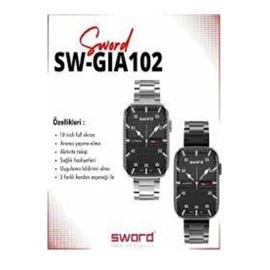 Sword SW-GIA102 Watch 2 Siyah Akıllı Saat 