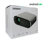 Everest PJ06 Gri- Siyah 1080P 9800 Lümens Tripodlu Android 9.0 4K Destekli Full HD Projeksiyon Cihaz