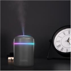 Asonic HN21 Matte Gri 2W 300ML kapasiteli 4 Saat Çalışabilir RGB Mini Oda Nemlendirici