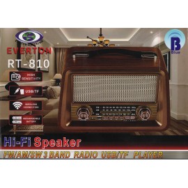 Everton Rt-810 Fm-Usb-Tf-Aux Şarjlı Nostaljik Radyo
