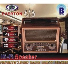 Everton Rt-821 Bluetooth Fm-Usb-Tf-Aux Nostaljik Radyo 