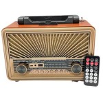 Everton RT-829 Bluetooth-USB-SD-FM-Tf Card  Kumandalı Nostaljik Radyo