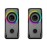 Mikado MD-S26 JOY 2.0 Multimedia 3W-2 Siyah USB RGB Işıklı Gaming Speaker
