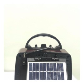 Everton Rt-845 Güneş Enerjili Panelli Bluetooth Fm-usb-Tf Card-Aux  Şarjlı Nostaljik Radyo