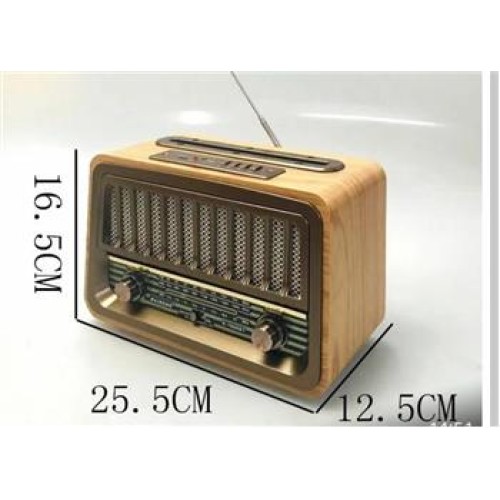 Everton Rt-868bt Bluetooth Fm-Usb-Tf Card-AUX Şarjlı Nostaljik Radyo 