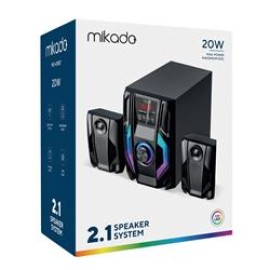 Mikado MD-415BT 2+1 20W Siyah Multimedya FM-BT-SD-USB Speaker Hoparlör Kumandalı