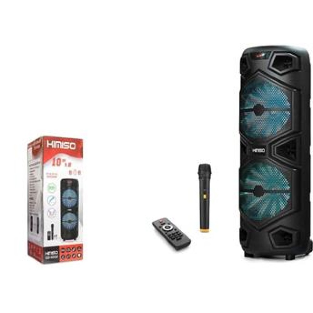 KIMISO QS-1002 3000W Bluetooth Mikrofonlu Uzaktan Kumandalı Usb-Tfcard-Aux Müzik Çalar 