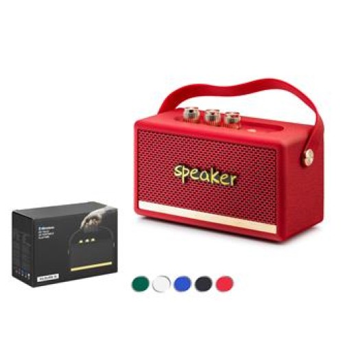Hadron KILBURN3 Kırmızı Bluetooth Nostalji Speaker168-103-72MM