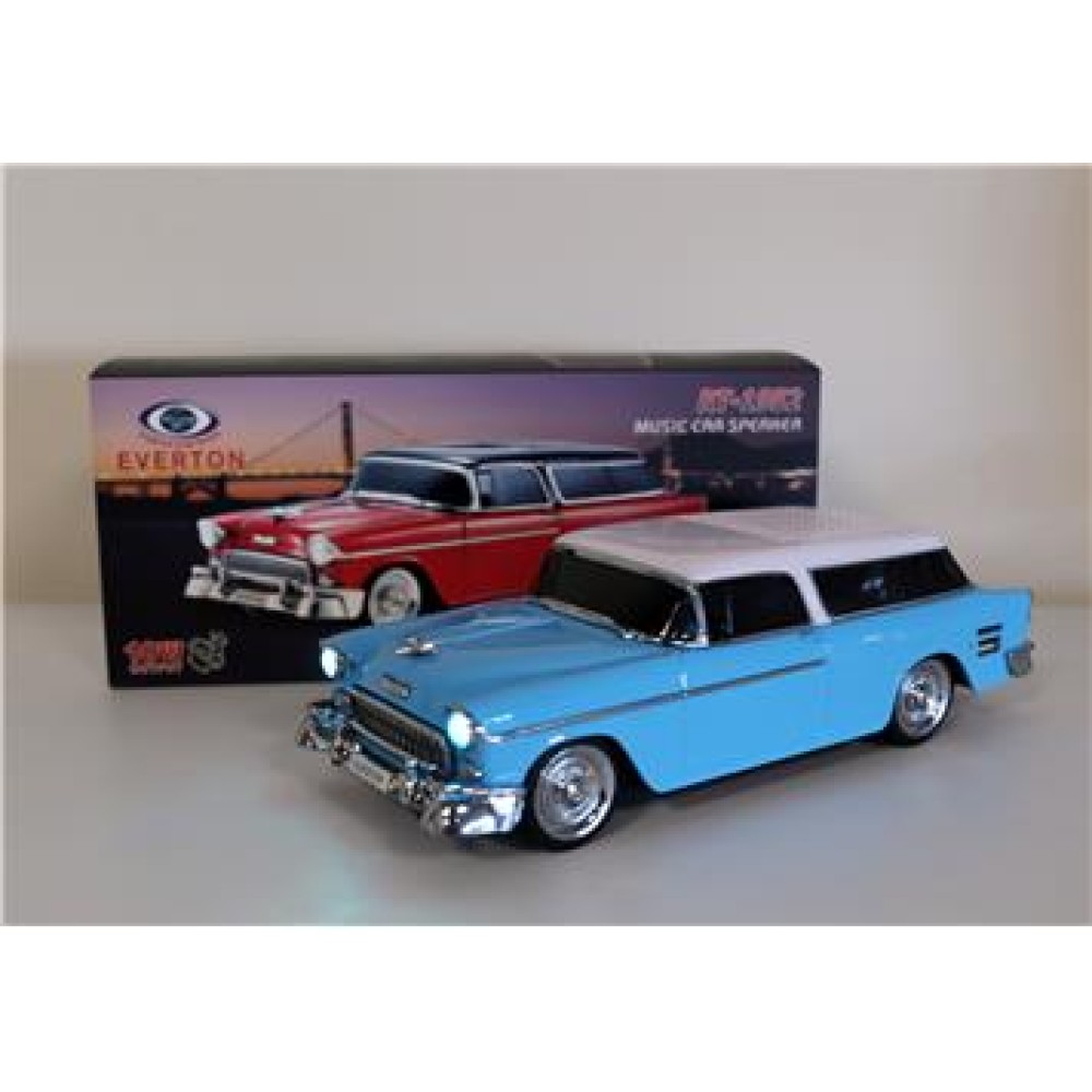 EVERTON RT-1952 Turkuaz Arabalı  Bluetooth Fm-Usb-Tf-Aux Şarjlı Nostaljik Radyo