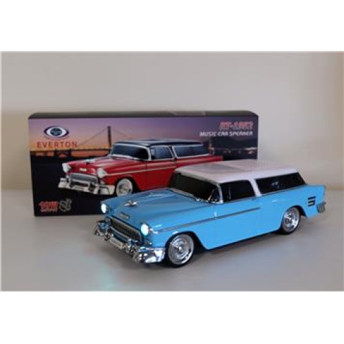 EVERTON RT-1952 Turkuaz Arabalı  Bluetooth Fm-Usb-Tf-Aux Şarjlı Nostaljik Radyo