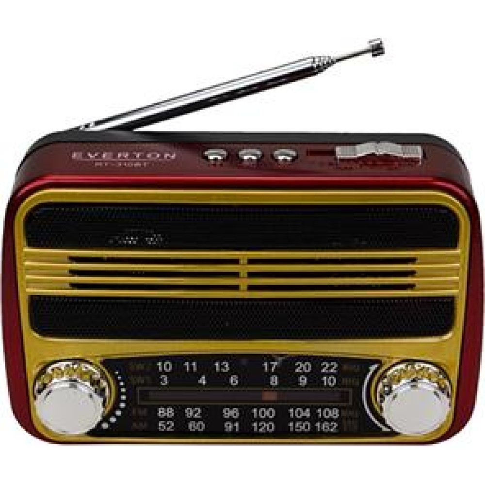 Everton Rt-870bt Bluetooth Fm-Usb-Tf Card- Nostaljik Radyo 