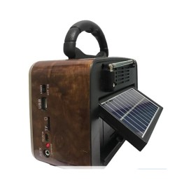 Everton Rt-819 (Solar Güneş Panelli) Bluetooth Fm-Usb-Tf Card-AUX Şarjlı Nostaljik Radyo El Feneri 