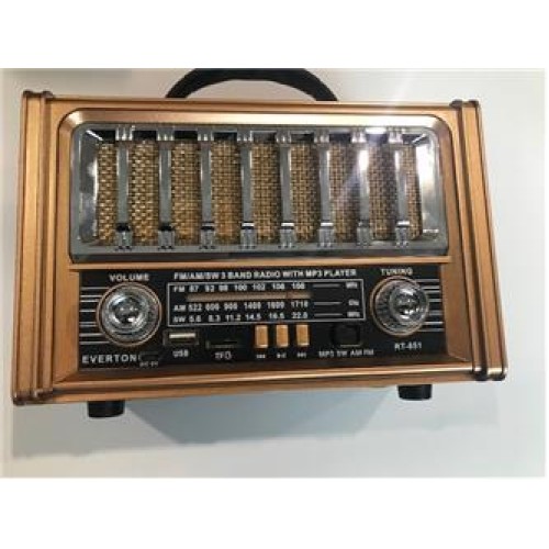 Everton Rt-851 Bluetooth Fm-usb-sd- Tf Şarjlı Nostalji Radyo 