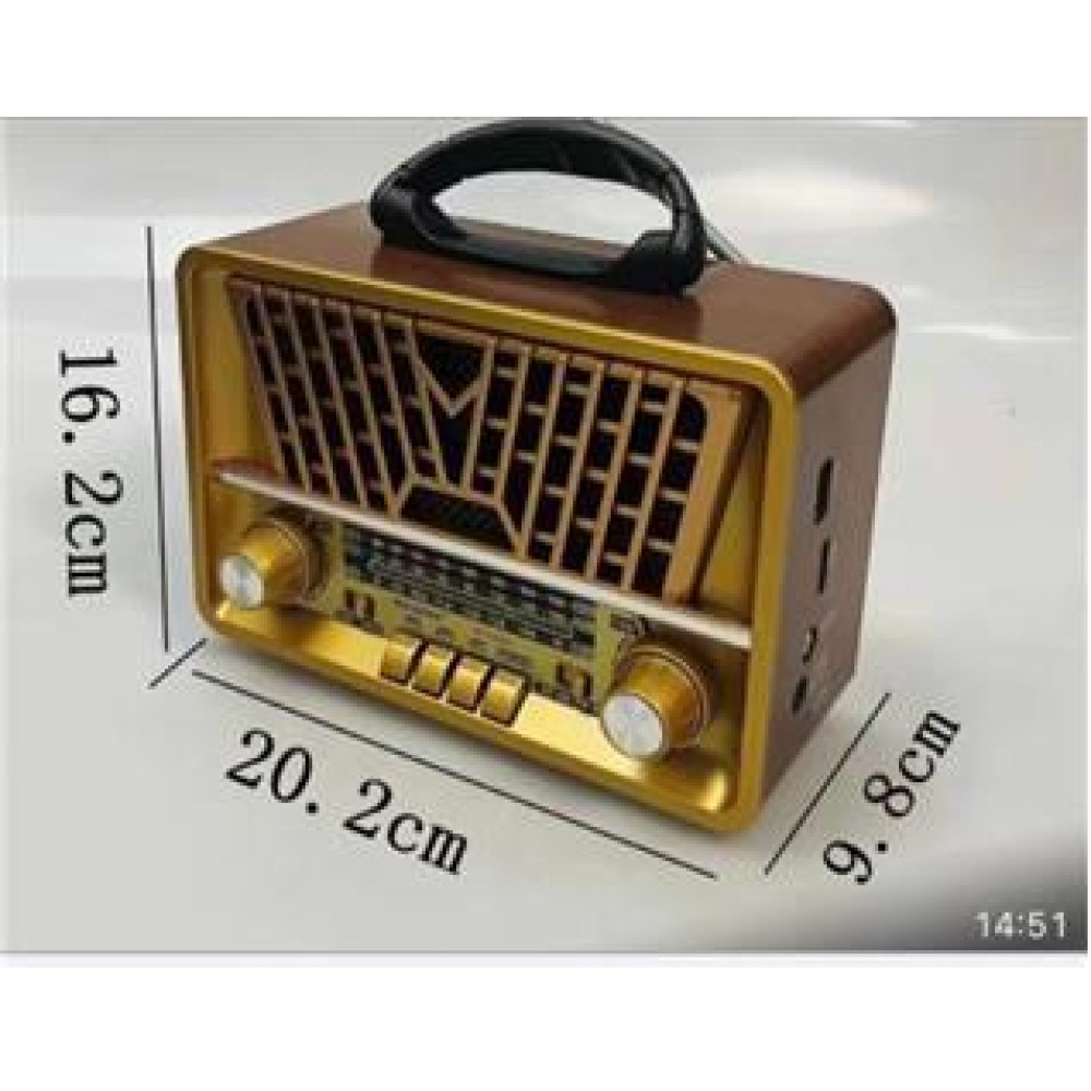 Everton Rt-867bt Bluetooth Fm-Usb-Tf Card-AUX Şarjlı Nostaljik Radyo 