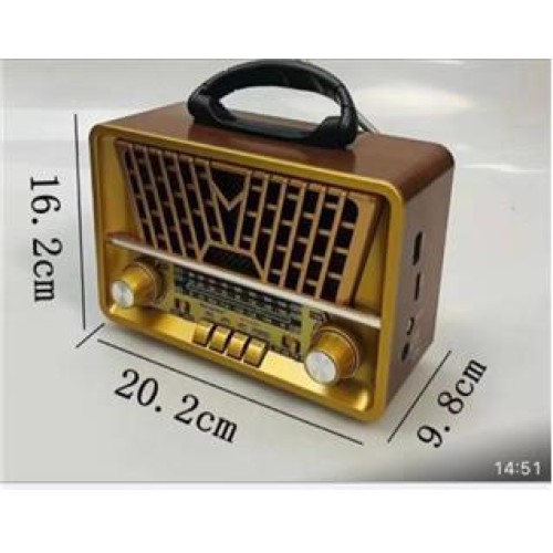 Everton Rt-867bt Bluetooth Fm-Usb-Tf Card-AUX Şarjlı Nostaljik Radyo 