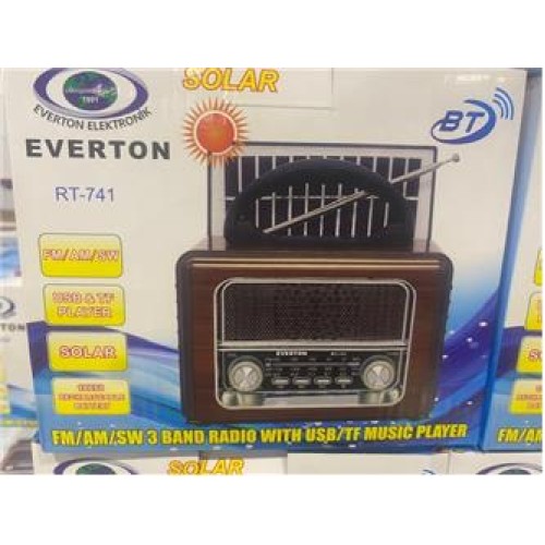Everton Rt-741 Bluetooth -Fm-Am-Sw-Usb-Tf Card-Aux Nostaljik Radyo 