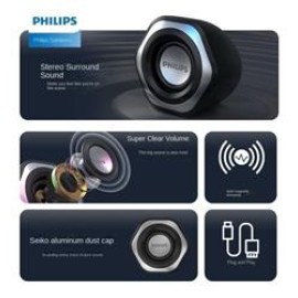 Philips Spa2209 2.0 USB- 3.5MM Jack Hoparlör Ses Kontrol Tuşu 