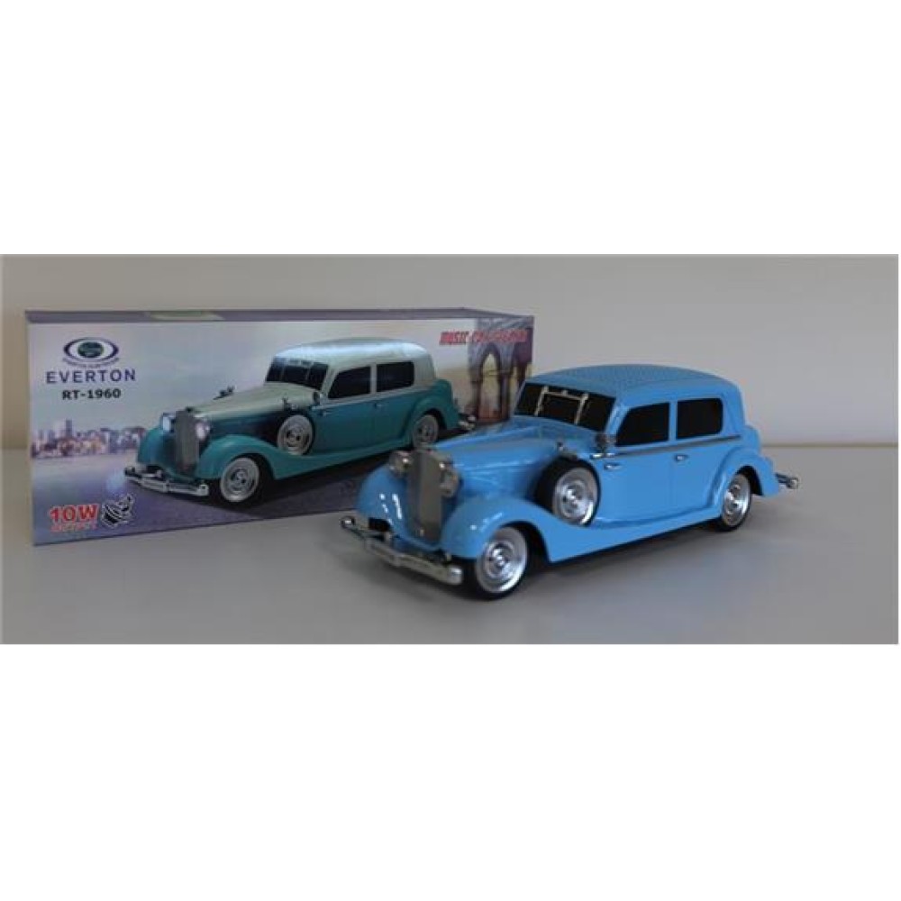 EVERTON RT-1960 Emerald (Zümrüt Yeşi)l Arabalı  Bluetooth Fm-Usb-Tf-Aux Şarjlı Nostaljik Radyo