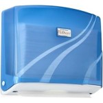 Flosoft F-177 Z Kağıt Havluluk Dispenser 200Lük Kapasite  Beyaz-Mavi