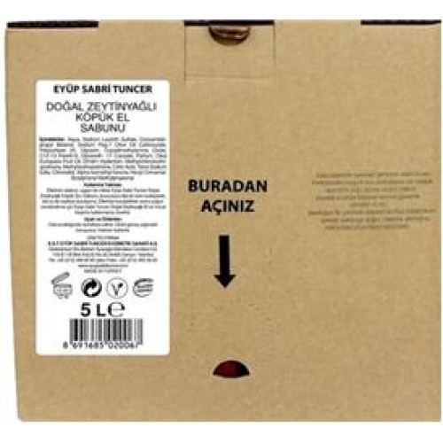 Eyüp Sabri Tuncer Zeytinyağlı Köpük  Sabun 5lt Bag In Box Endüstriyel