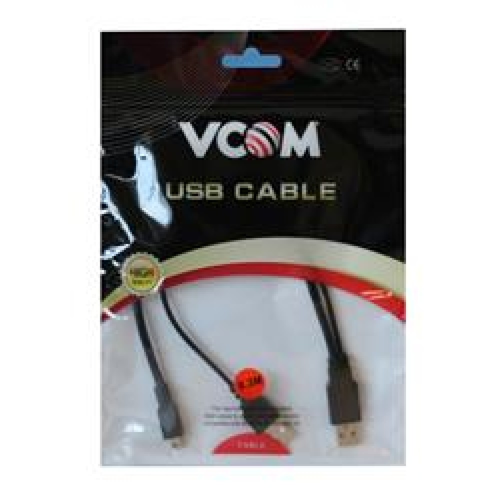 Vcom Usb 2.0 2-Mini Usb 5Pin Black 0.3M
