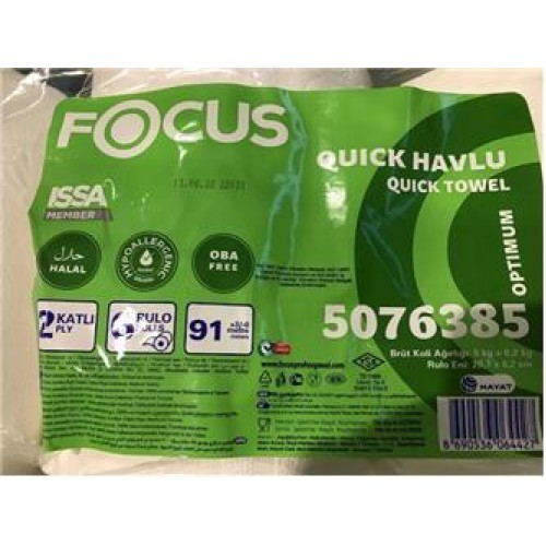 Focus 5076385 2 Katlı 91mt 6 Rulo Optımum  Tuvalet Kağıdı 