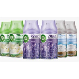 Airwick 250ml 6lı (Lavanta-Bahar Çiçekleri-Temizliğin Esinti) Oda Kokusu Sprey(Makina Yedek Spreyi)