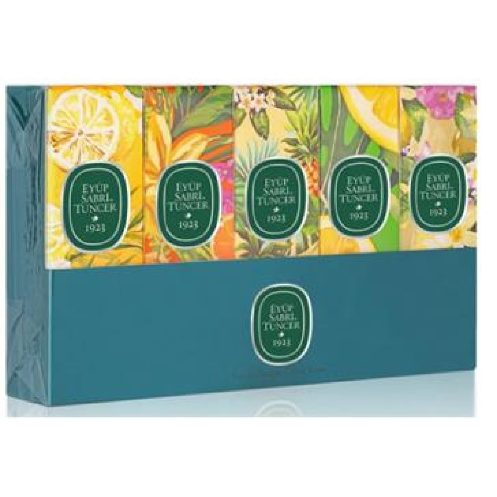 Eyüp Sabri Tuncer Set-5 16ml 5Li Cam Şişe  Sprey Kolonya (Verbena-Ç.limonu-Hawaii-B.Mandalina-limon)