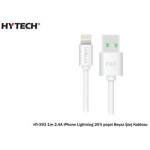 Hytech HY-X93 1m 2.A iPhone Lightning Beyaz Şarj Kablosu
